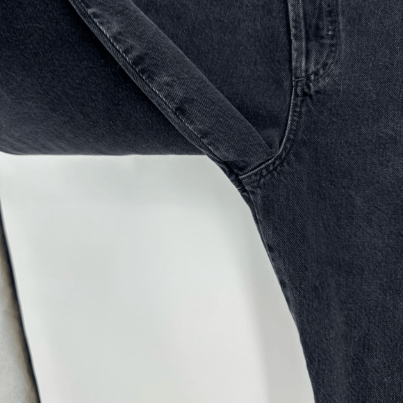 AGOLDE Criss Cross Straight in Shambles Frayed Raw Hem High Rise Jeans Size 31 - Picture 7 of 14